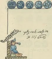 Picture 124 of 140 from Histoire de la nation Mexicaine, depuis le départ d'Aztlan jusqu'à l'arrivée des conquérants espanols (et au delà 1607) : manuscrit figuratif acompagné de texte en langue Nahuatl ou Mexicaine suivi d'une traduction en français (1893), leaf 154
