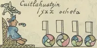 Picture 131 of 140 from Histoire de la nation Mexicaine, depuis le départ d'Aztlan jusqu'à l'arrivée des conquérants espanols (et au delà 1607) : manuscrit figuratif acompagné de texte en langue Nahuatl ou Mexicaine suivi d'une traduction en français (1893), leaf 160
