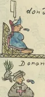 Picture 134 of 140 from Histoire de la nation Mexicaine, depuis le départ d'Aztlan jusqu'à l'arrivée des conquérants espanols (et au delà 1607) : manuscrit figuratif acompagné de texte en langue Nahuatl ou Mexicaine suivi d'une traduction en français (1893), leaf 163