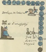 Picture 135 of 140 from Histoire de la nation Mexicaine, depuis le départ d'Aztlan jusqu'à l'arrivée des conquérants espanols (et au delà 1607) : manuscrit figuratif acompagné de texte en langue Nahuatl ou Mexicaine suivi d'une traduction en français (1893), leaf 164