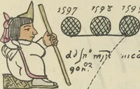 Picture 139 of 140 from Histoire de la nation Mexicaine, depuis le départ d'Aztlan jusqu'à l'arrivée des conquérants espanols (et au delà 1607) : manuscrit figuratif acompagné de texte en langue Nahuatl ou Mexicaine suivi d'une traduction en français (1893), leaf 168