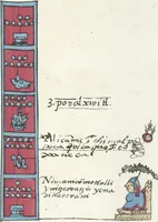 Picture 52 of 140 from Histoire de la nation Mexicaine, depuis le départ d'Aztlan jusqu'à l'arrivée des conquérants espanols (et au delà 1607) : manuscrit figuratif acompagné de texte en langue Nahuatl ou Mexicaine suivi d'une traduction en français (1893), leaf 72