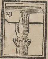 An illustration from Codicile de Jérome Sharp, professeur de physique amusante; où l'on trouve, parmi plusieurs tours dont il n'est point parlé dans son testament, diverses récréations relatives aux sciences & beaux-arts. Pour servir de troisième suite à la Magie blanche dévoilée (1791)