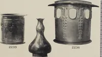 Picture 4 of 45 from Vulkania, Prostějov. Odděleni I., Dekorativní a praktické umělecké́ předměty pro výzdobu bytu = Section I. Objets d'art en métal pratiques et décoratifs pour l'ornement du logis (1907), leaf 12