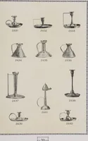 An illustration from Vulkania, Prostějov. Odděleni I., Dekorativní a praktické umělecké́ předměty pro výzdobu bytu = Section I. Objets d'art en métal pratiques et décoratifs pour l'ornement du logis (1907)