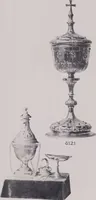 Picture 35 of 45 from Vulkania, Prostějov. Odděleni I., Dekorativní a praktické umělecké́ předměty pro výzdobu bytu = Section I. Objets d'art en métal pratiques et décoratifs pour l'ornement du logis (1907), leaf 43
