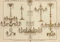 An illustration from Glas-Fabriks-Niederlage und Luster-Fabrik : Jos. Zahn & Comp., Wien, III. Salesianergasse 9 (1892)