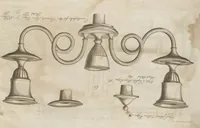 Picture 109 of 110 from Engraved pattern book or trade catalogue of Sheffield plate, including cruet, soy frames, dinnerware, soup tureens, sauce boats, platters, coasters, salt cellars, mustard pots, serving pieces, utensils, cake baskets, tea urns, candlesticks, candelabra, oil lamps, snuffers and more (1800), leaf 149