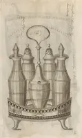 Picture 18 of 110 from Engraved pattern book or trade catalogue of Sheffield plate, including cruet, soy frames, dinnerware, soup tureens, sauce boats, platters, coasters, salt cellars, mustard pots, serving pieces, utensils, cake baskets, tea urns, candlesticks, candelabra, oil lamps, snuffers and more (1800), leaf 25