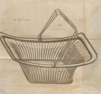 Picture 50 of 110 from Engraved pattern book or trade catalogue of Sheffield plate, including cruet, soy frames, dinnerware, soup tureens, sauce boats, platters, coasters, salt cellars, mustard pots, serving pieces, utensils, cake baskets, tea urns, candlesticks, candelabra, oil lamps, snuffers and more (1800), leaf 62