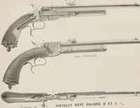 An illustration from Nouvelle balistique P. Giffard : à gaz liquéfié / Cie des forges et aciéries de la marine et des chemins de fer (1892)