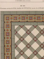 An illustration from Carrelages en grès céramique vitrifié unis de toutes nuances et à dessins (1890)