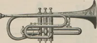 An illustration from Carl Fischer new competition catalog of band instruments and specialities pertaining to military bands (1919)