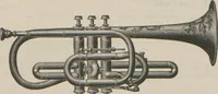 An illustration from Carl Fischer new competition catalog of band instruments and specialities pertaining to military bands (1919)