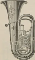 An illustration from Carl Fischer new competition catalog of band instruments and specialities pertaining to military bands (1919)