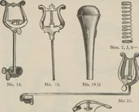 An illustration from Carl Fischer new competition catalog of band instruments and specialities pertaining to military bands (1919)