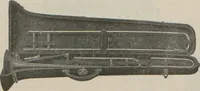 An illustration from Carl Fischer new competition catalog of band instruments and specialities pertaining to military bands (1919)