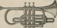 An illustration from Carl Fischer new competition catalog of band instruments and specialities pertaining to military bands (1919)