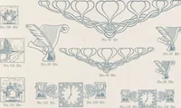 Picture 32 of 119 from Decorative materials : borders, ornaments and initials ; a complete catalogue of practical decorations for printers and publishers (1913), leaf 42