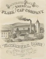 Picture 1 of 48 from Illustrated catalogue and price list of powder flasks, shot belts, shot pouches, dram bottles, measuring tapes, percussion caps, & c, manufactured by American Flask and Cap Company, Waterbury, Conn (1864), leaf 2