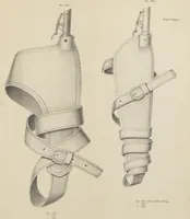An illustration from Illustrated catalogue and price list of powder flasks, shot belts, shot pouches, dram bottles, measuring tapes, percussion caps, & c, manufactured by American Flask and Cap Company, Waterbury, Conn (1864)