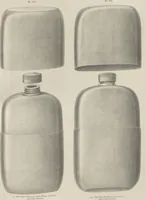 An illustration from Illustrated catalogue and price list of powder flasks, shot belts, shot pouches, dram bottles, measuring tapes, percussion caps, & c, manufactured by American Flask and Cap Company, Waterbury, Conn (1864)