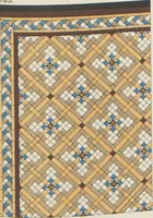 An illustration from Designs of majolica & enamelled tiles, suitable for flower boxes, fireplaces, chimney-pieces, pilasters, friezes &c. and mural decorations generally (1885)