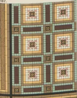 An illustration from Designs of majolica & enamelled tiles, suitable for flower boxes, fireplaces, chimney-pieces, pilasters, friezes &c. and mural decorations generally (1885)