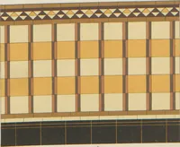An illustration from Designs of majolica & enamelled tiles, suitable for flower boxes, fireplaces, chimney-pieces, pilasters, friezes &c. and mural decorations generally (1885)