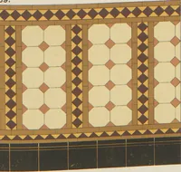 An illustration from Designs of majolica & enamelled tiles, suitable for flower boxes, fireplaces, chimney-pieces, pilasters, friezes &c. and mural decorations generally (1885)