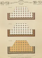 Picture 36 of 51 from Designs of majolica & enamelled tiles, suitable for flower boxes, fireplaces, chimney-pieces, pilasters, friezes &c. and mural decorations generally (1885), leaf 27