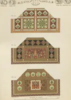 Picture 44 of 51 from Designs of majolica & enamelled tiles, suitable for flower boxes, fireplaces, chimney-pieces, pilasters, friezes &c. and mural decorations generally (1885), leaf 31