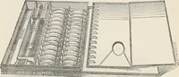 An illustration from Transparency painting on linen : for decorative purposes, panoramic and dioramic effects, ornamental blinds, &c. with instructions for the preparation of the linen, the combination and transfer of ornamental designs, combined surfaces, &c. / by W. Williams ; with illustrations by Charles Sibley, engraved by Dalziel (1856)