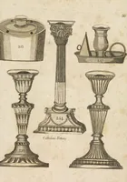 An illustration from Desseins des pièces de fayence fabriquées à Castleford Pottery près de Leeds par D. Dunderdale & Co. = Dibuxos de las piezas de loza que se fabrican a Castleford Pottery cerca Leeds, por D. Dunderdale & Co. (1796)