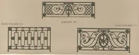 An illustration from Les balustrades de style moderne (1920)