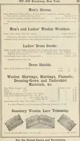 An illustration from Illustrated catalogue of the Dr. Jaeger's Sanitary Woolen System Co. : sole importers and exclusive manufacturers of all goods constructed under and pertaining to the Sanitary System of Dr. Gustav Jaeger : wholesale, retail, warerooms (1889)