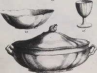 An illustration from Liste des divers articles du porcelaine de la reine, avec dessins gravés, pour montrer la forme de chacune, fabriqués par Josiah Wedgwood, potier à Sa Majesté, à Etruria, Angleterre