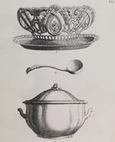 An illustration from Liste des divers articles du porcelaine de la reine, avec dessins gravés, pour montrer la forme de chacune, fabriqués par Josiah Wedgwood, potier à Sa Majesté, à Etruria, Angleterre