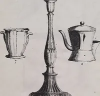 An illustration from Liste des divers articles du porcelaine de la reine, avec dessins gravés, pour montrer la forme de chacune, fabriqués par Josiah Wedgwood, potier à Sa Majesté, à Etruria, Angleterre