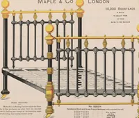 Picture 28 of 71 from Bedsteads and bedding : twenty thousand bedsteads of every description in stock : manufacturers of pure bedding / Maple & Co (1895), leaf 37