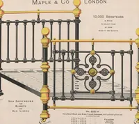 Picture 30 of 71 from Bedsteads and bedding : twenty thousand bedsteads of every description in stock : manufacturers of pure bedding / Maple & Co (1895), leaf 39