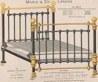Picture 36 of 71 from Bedsteads and bedding : twenty thousand bedsteads of every description in stock : manufacturers of pure bedding / Maple & Co (1895), leaf 47