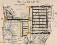 Picture 48 of 71 from Bedsteads and bedding : twenty thousand bedsteads of every description in stock : manufacturers of pure bedding / Maple & Co (1895), leaf 76