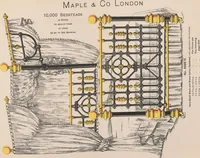 Picture 50 of 71 from Bedsteads and bedding : twenty thousand bedsteads of every description in stock : manufacturers of pure bedding / Maple & Co (1895), leaf 79
