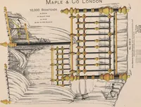 Picture 52 of 71 from Bedsteads and bedding : twenty thousand bedsteads of every description in stock : manufacturers of pure bedding / Maple & Co (1895), leaf 81