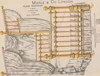 Picture 54 of 71 from Bedsteads and bedding : twenty thousand bedsteads of every description in stock : manufacturers of pure bedding / Maple & Co (1895), leaf 83