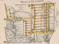 Picture 55 of 71 from Bedsteads and bedding : twenty thousand bedsteads of every description in stock : manufacturers of pure bedding / Maple & Co (1895), leaf 84