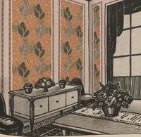 An illustration from Le papier peint : ses differents employs (1920)