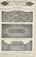 An illustration from Catalogue no. 15 from Chicago Millwork Supply Co., Chicago, U.S.A., manufacturers : doors, windows, mouldings, grilles, mantels, stairwork, etc., etc. (1906)