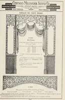 An illustration from Catalogue no. 15 from Chicago Millwork Supply Co., Chicago, U.S.A., manufacturers : doors, windows, mouldings, grilles, mantels, stairwork, etc., etc. (1906)